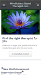 Mobile Screenshot of mindfulnessbasedtherapist.com